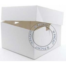 Plain White Cake Box 12" x 12" x 6" Inch